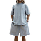 Oversized Loungewear-Set für Herren mit Boxy-Shirt und Shorts