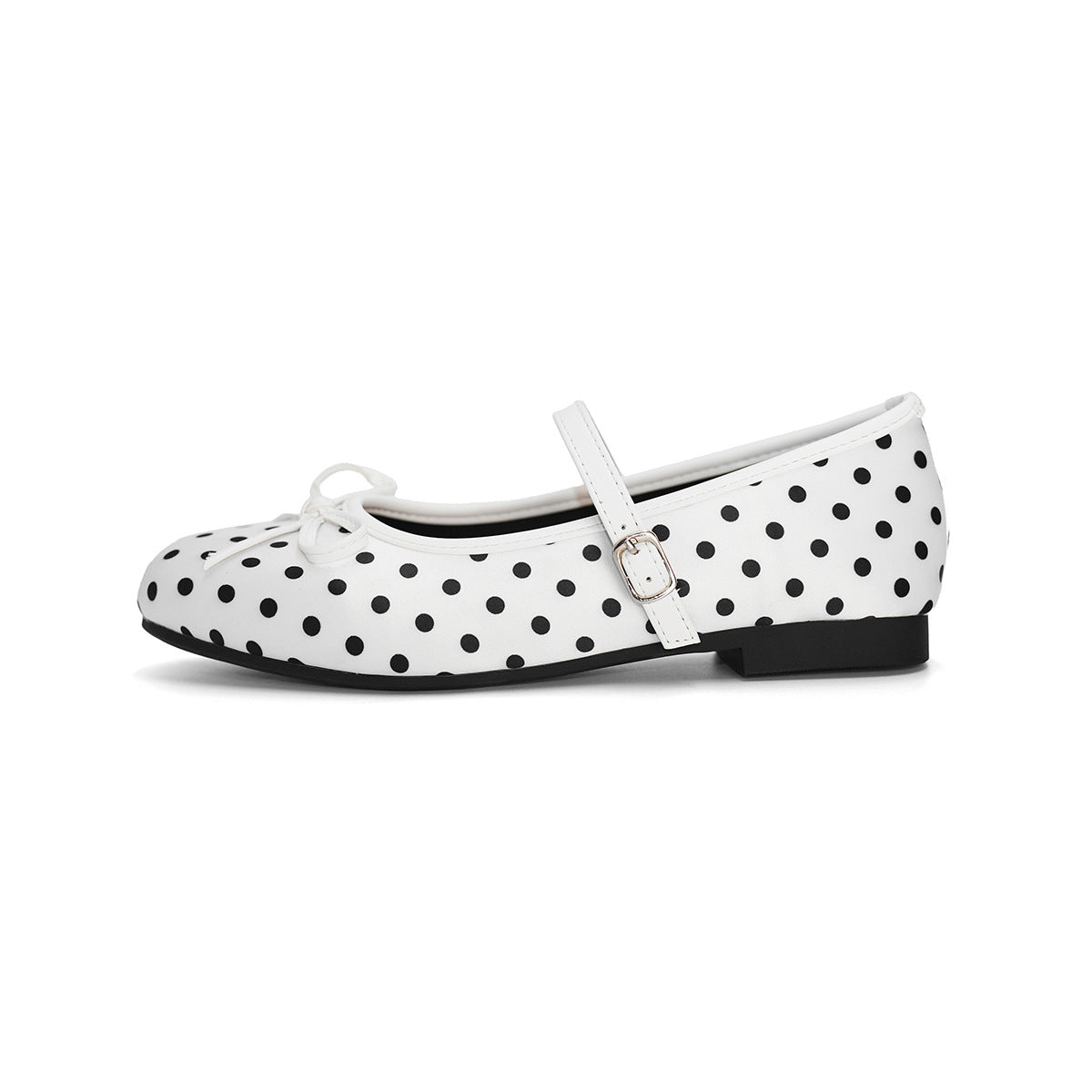 Damen Ballerinas mit elegantem Riemchen und klassischem Punkte-Design EB