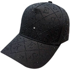 Verstellbare Damen-Baseballcap mit Strasssteinen