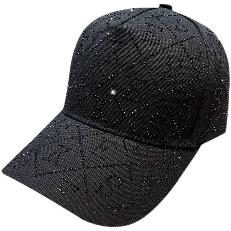 Verstellbare Damen-Baseballcap mit Strasssteinen