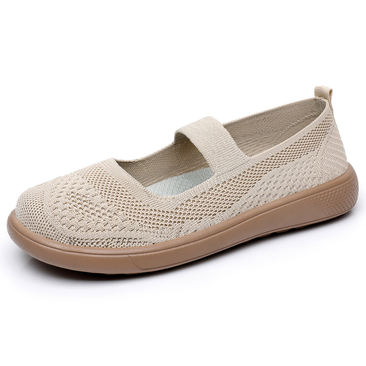 Damen Bequeme Slip-On Freizeitschuhe mit elastischem Riemen EB