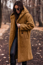 Damen kuschiger Teddy-Mantel EB