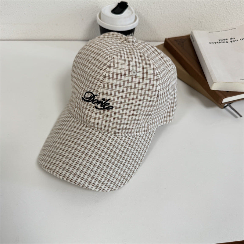 Herren-Baseballkappe mit Karomuster