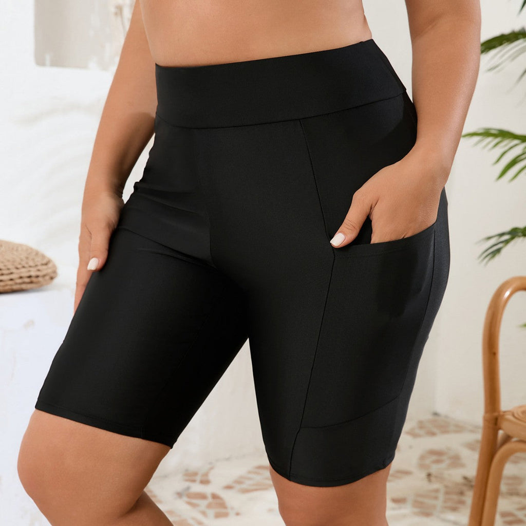 Damen-Sportshorts mit praktischer Tasche