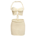 Damen Crop Top und Minirock Set EB