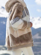 Damen Fleecejacke mit modernen Farbblöcken und praktischen Taschen EB