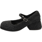 Damen Ballerina-Schuhe mit modischem Riemchen und hochwertiger Oberflächenstruktur EB
