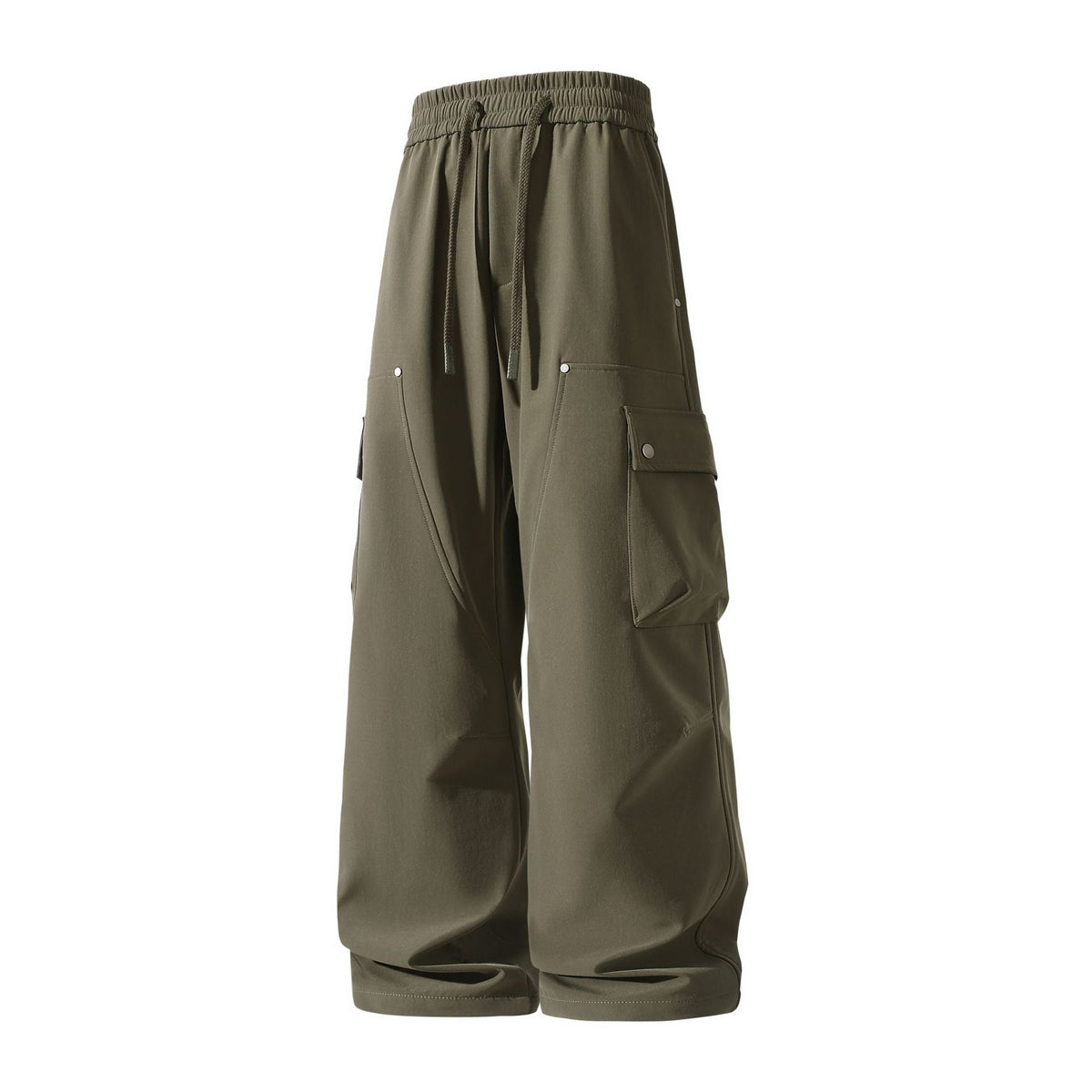 Damen Weite Cargo-Shorts mit elastischem Tunnelzugbund