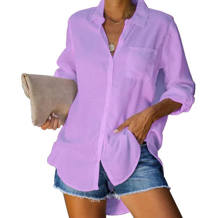 Damen lässige Hemdbluse EB