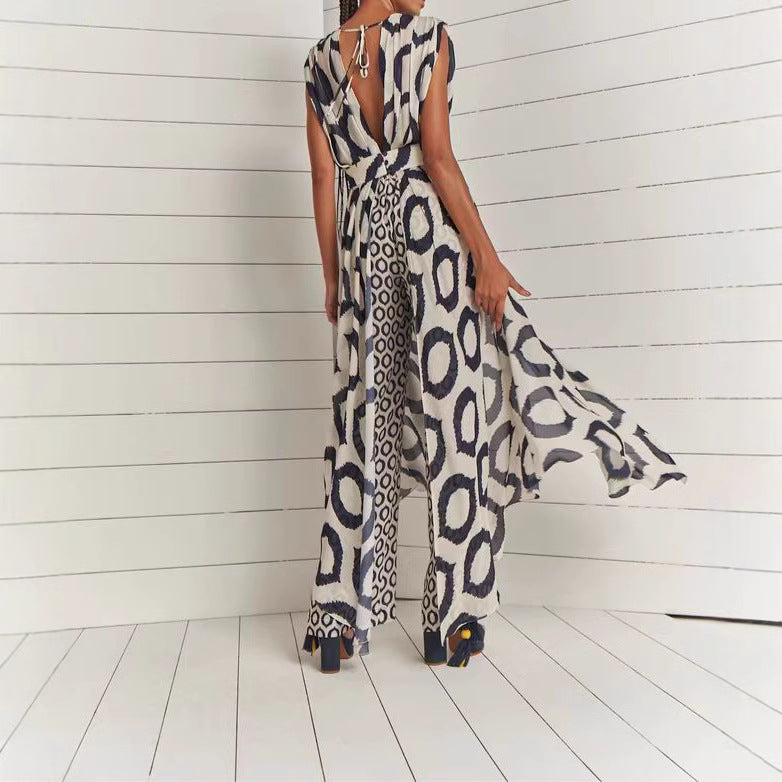 Damen Jumpsuit mit modischem Print EB