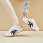 Damen Atmungsaktive und komfortable Slipper mit Mesh und Wildlederoptik EB