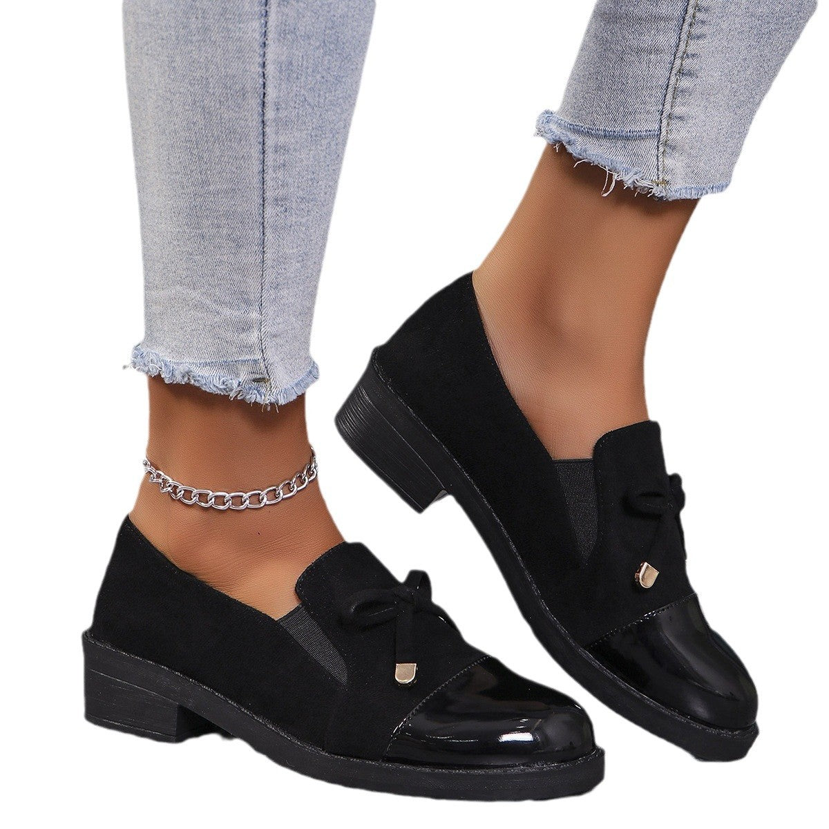 Damen Loafers mit elegantem Knoten-Detail und komfortablem Fußbett EB