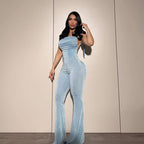Damen Eleganter Jumpsuit mit figurformendem Schnitt EB