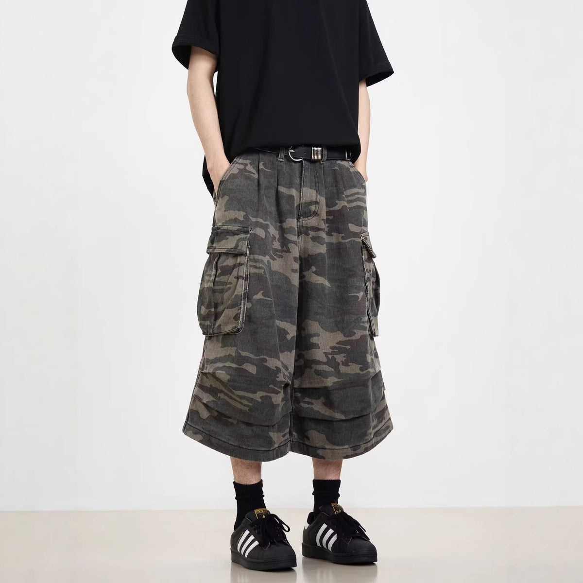 Modische Cargo-Shorts für Herren mit lockerer Passform