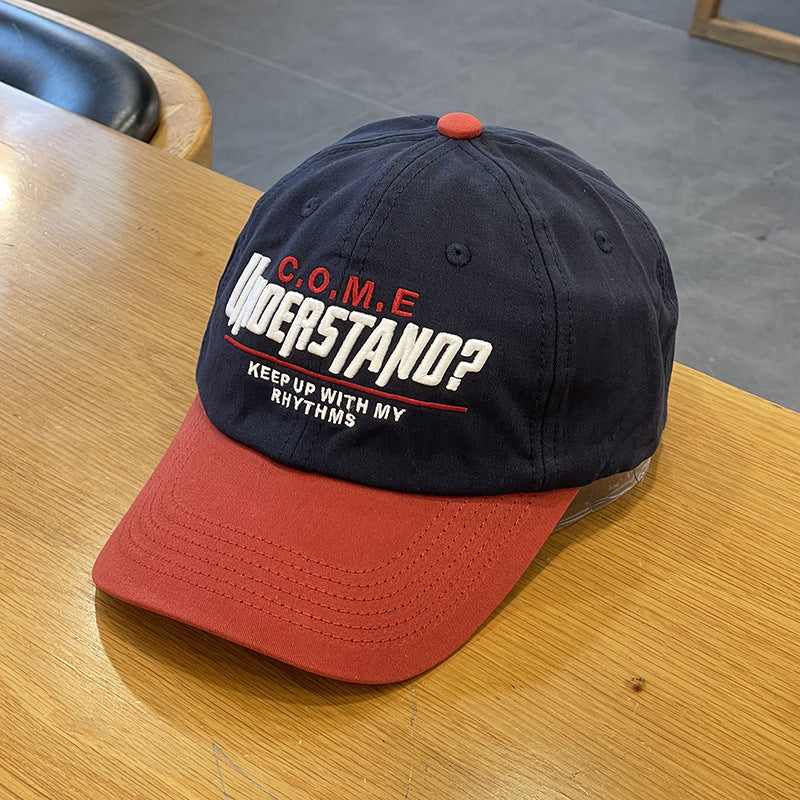Unisex Casual Textured Cap mit verspielter Stickerei