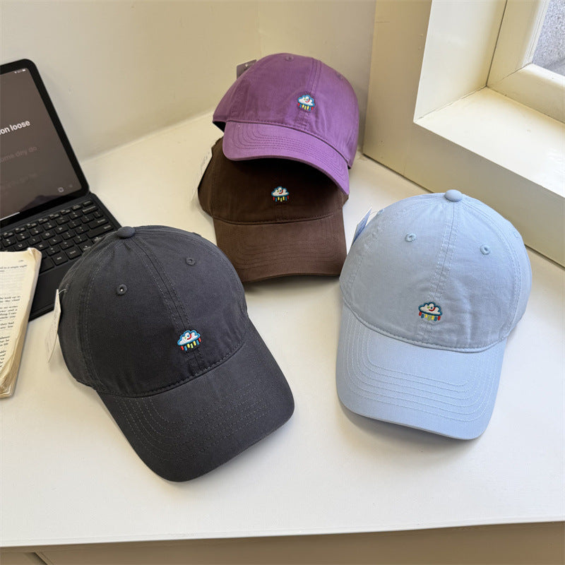Damen Dad Hat aus Baumwolle mit Stickerei