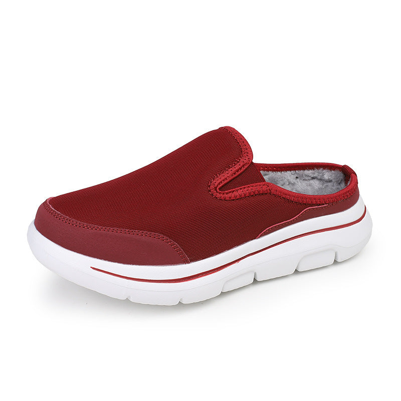 Damen Bequeme Slip-On Clogs mit kuscheligem Innenfutter EB