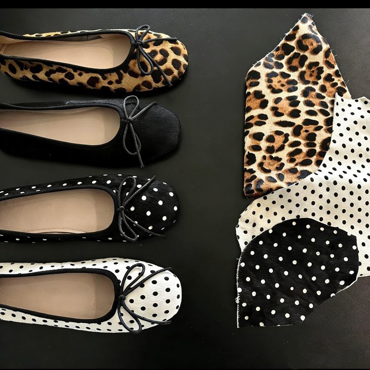 Damen Ballerinas mit schickem Punkte-Design und bequemer Sohle EB