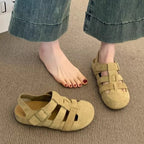 Damen Bequeme Sandalen mit verstellbaren Riemen und weichem Innenfutter EB