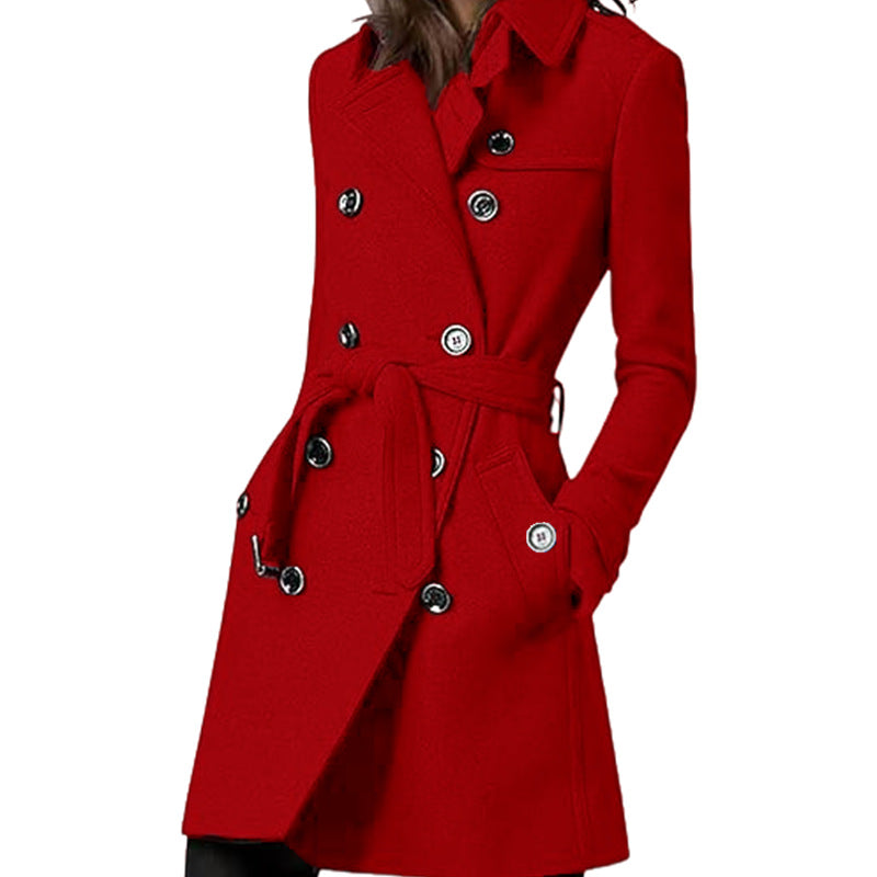 Damen eleganter und zeitloser Trenchcoat EB