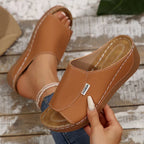 Damen bequeme Clogs mit ergonomischer Fußbett und modischem Riemendesign EB