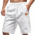 Leichte Bermuda-Shorts für Herren mit elastischem Bund und Kordelzug