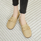 Damen Bequeme Mokassins mit modischem Schnallen-Design EB
