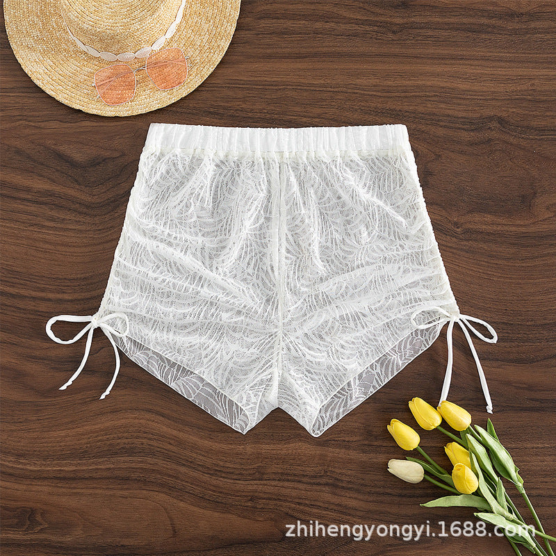 Transparente Strandshorts für Damen