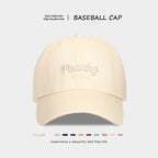 Stilvolle Baseballkappe mit Pfirsich-Stickerei
