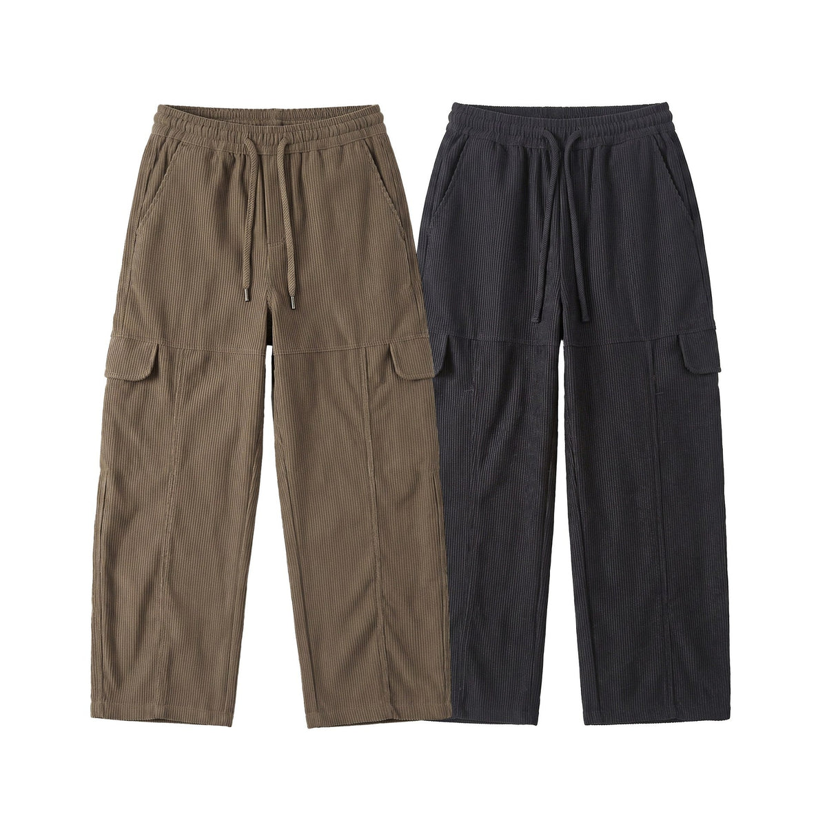 Damen Culotte-Cargoshorts aus Cord mit hohem Bund