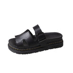 Damen bequeme Riemensandalen mit modischer Schnalle und gepolsterter Sohle EB
