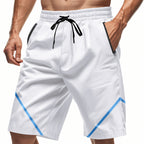 Atmungsaktive Herren-Trainingsshorts mit Reißverschlusstaschen
