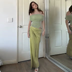 Damen elegantes Abendkleid mit schmalem Schnitt und transparenten Einsätzen EB