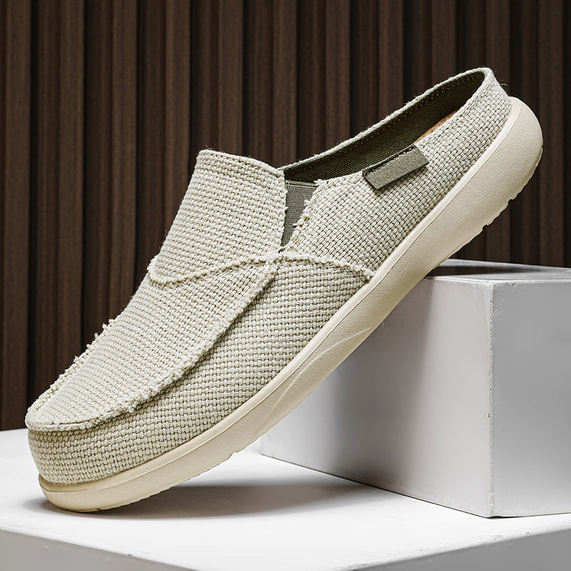 Damen Bequeme Slip-On Freizeitschuhe aus atmungsaktivem Material EB