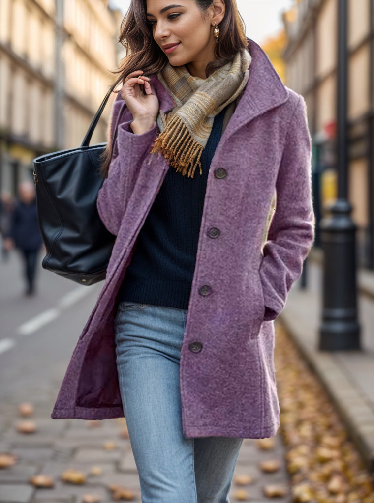 Damen trendiger Oversized-Mantel EB