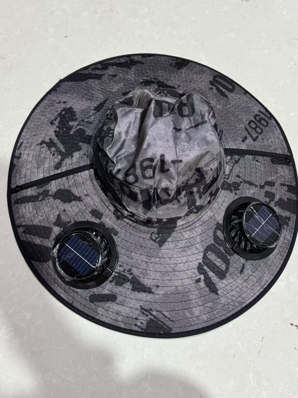 Ventilated Sun Hat with Battery Fans