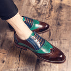 Damen Elegante Brogue-Schuhe aus hochwertigem Leder mit einzigartigen Farbdetails EB
