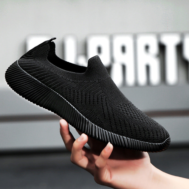 Unisex nan ultraleichter Schlupfschuh aus Feinstrick mit anatomischem Komfortfußbett und gerippter Flexlaufsohle EB