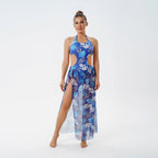 Damen Bademantel mit seitlichen Cut-Outs EB