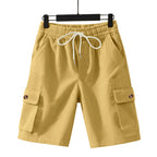 Herren-Cordshorts mit Cargo-Taschen und Kordelzug