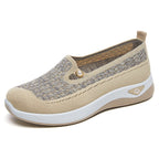 Damen Bequeme Slip-On Schuhe mit luftdurchlässigem Obermaterial und flexiblem Sohlendesign EB