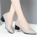 Damen Bequeme Pumps mit elegantem Blockabsatz und klassischem Design EB