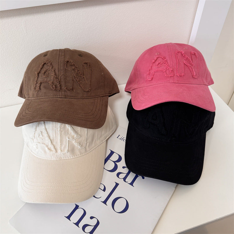 Damen Baseballcap im Distressed-Look