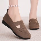 Damen Bequeme Slipper mit elastischem Riemen und atmungsaktivem Obermaterial EB