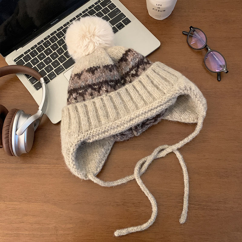 Gemütliche Strickmütze für den Winter