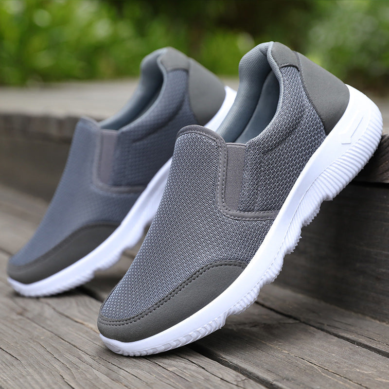Damen Atmungsaktive Slip-On Freizeitschuhe mit elastischer Sohle EB