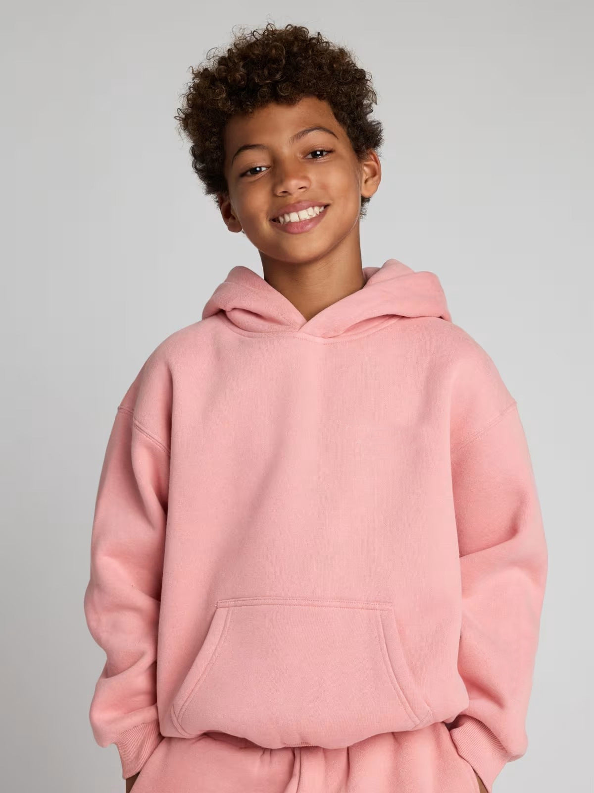 Damen lässiger Fleece-Jumpsuit mit geräumiger Kapuze und praktischen Taschen EB