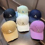 Distressed-Denim-Baseballkappe