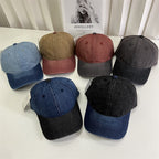 Verstellbare Herrenkappe in Denim-Optik