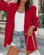 Damen großzügig geschnittener Oversize-Blazer EB